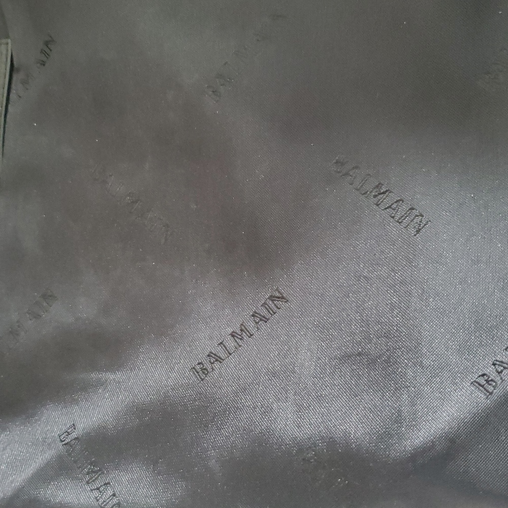 BALMAIN PARIS , Black Leather Men's And Women Shoulder Bag, Retail $1,450 - Picture 7 of 9